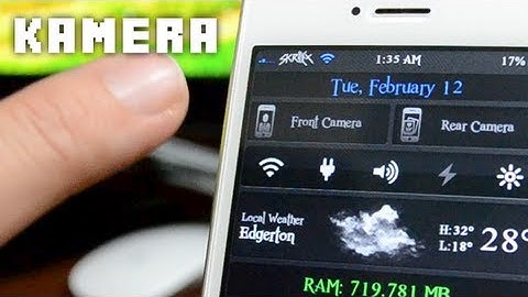 Best iOS 6 Cydia Widgets - Kamera For iPhone & iPod Touch