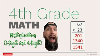 4th Grade Math - Multiply 1-Digit and 2-Digit Numbers Learn Multiplication 1 Digit 2 Digit 4th Grade Math