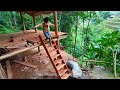 How to Make wooden stairs for a two-story wooden house
