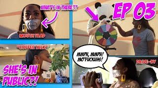 THE SPINNING WHEEL EP. 03 (Public Duct Tape Challenges - Coffee Shop, Mouth Trap, Drive-By)