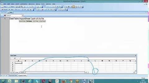 data table methods in qtp/uft-importsheet method