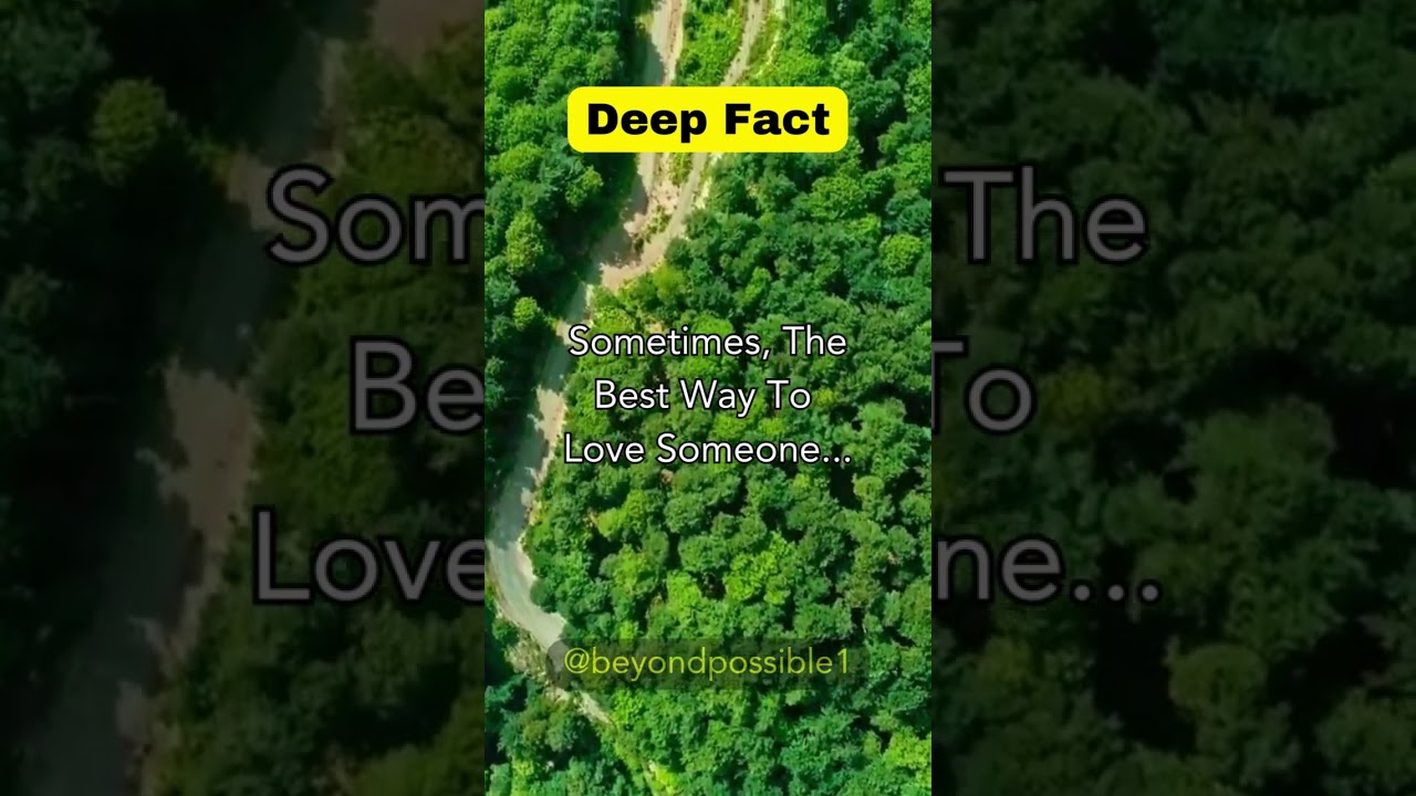 Sometimes, The Best Way To Love Someone... | 