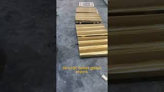 Flawless Quality: UT Inspection on Manganese Brass Plates 🔍#brass #CymberMetal