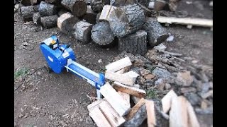 Review of 7 Ton Kinetic Electric Log Splitter - YouTube