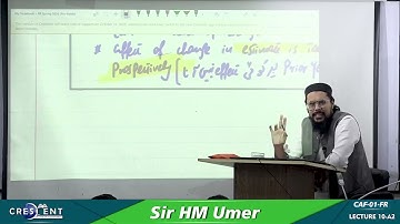 CAF 1 Sir Umer Lecture 10 A2