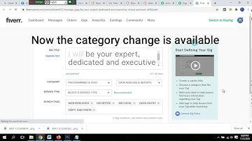 How to change your Fiverr Gig category ? How can i change my gig category?