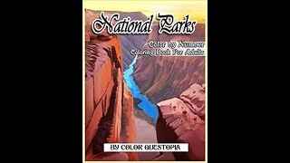 Flip Through National Parks Color by Number Book by Color Questopia
