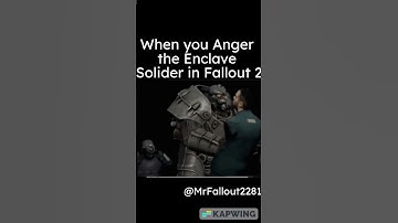 When you Anger the Enclave Solider in Fallout 2 #fallout #fyp #mrfallout2281 #funny #memes #fallout2