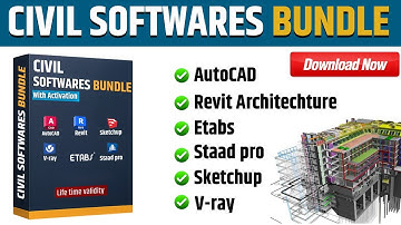 👨‍💻Download Civiele Engg. Software |Autocad| Herleven| StaadPro| Etabs| Schets | Vray met activer...