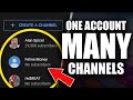 How to create multiple youtube channels under one email account