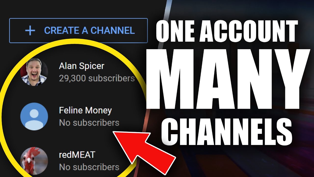 How To Create Multiple  Channels Under One Email Account 