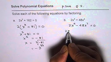 Factor to Solve Polynomial Equations with Radical Solutions - EDEXCEL - GCSE - SAT