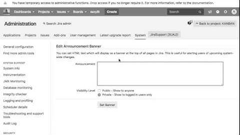 How to put a countdown in the Announcement banner of Jira Server