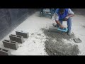 como fazer bloco de concreto com forma manual 9x19x39
