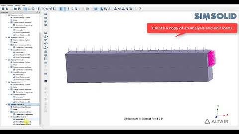 Altair SimSolid VNL07 Separating beams