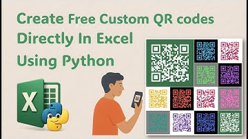 Create free custom QR codes directly in Excel using Python — no add-ins or extra software needed!
