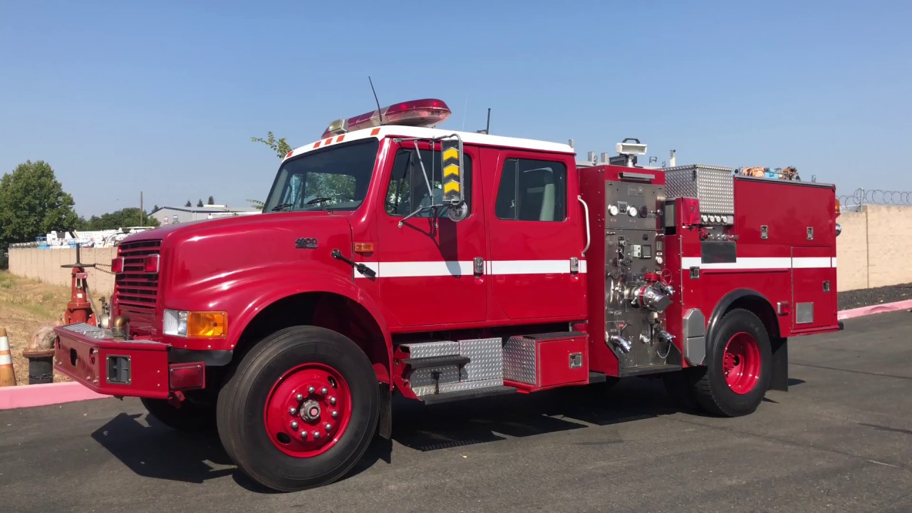 2000 International 4900 1000/500/25 Type 2 Fire Pumper For Sale YouTube