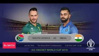 India vs South Africa Live Score | ICC World Cup 2019 | IND vs SA |