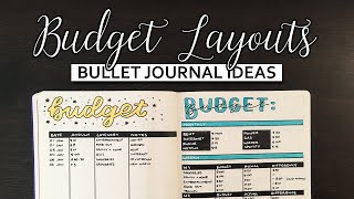 BULLET JOURNAL BUDGETS AND SPENDING TRACKERS  Moneyrelated bullet journal layouts