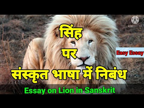 essay on lion in sanskrit