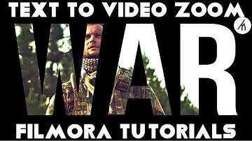 Filmora 9 | Text to Video Zoom Tutorial | How To Edit With Filmora #20