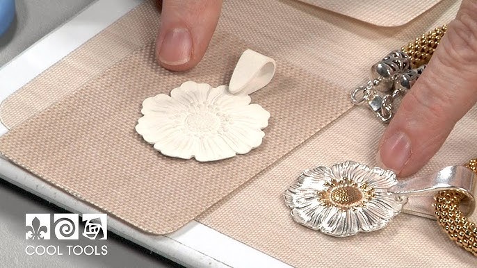 Easy Metal Clay Jewelry Making SILVER CLAY Flowers Using Precious