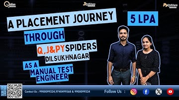 A Placement Journey Through Q,J & Pyspiders Dilsukhnagar |  5 LPA | Trainee Software Engineer |