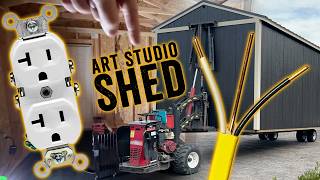 Converting a Shed to an Art Studio: stage one
