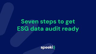 Scott Lane | Seven steps to get esg data audit ready