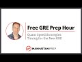 Free GRE Prep Hour: Quant Speed Strategies: Timing for the New GRE