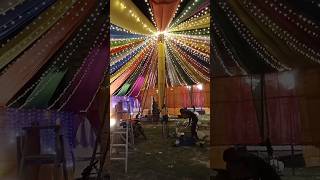 chhatri light decoration mister Raja DJ short video #vlog #dj