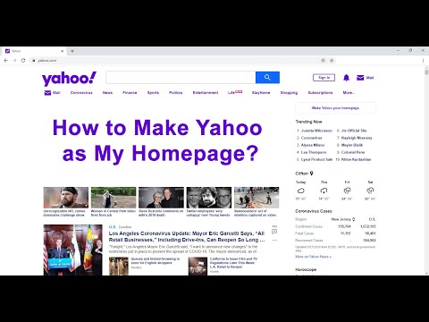 How to Make Yahoo My Homepage or Default Browser In Google Chrome and Mozilla Firefox? - 2020