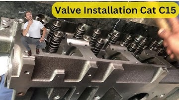 Cat C15 installing Valve, Valve Collets, and Rotocoils  Same is Perkins 2000 Series Engine