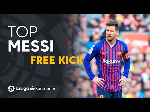 TOP Goles de Falta de Lionel Messi LaLiga Santander 2018/2019