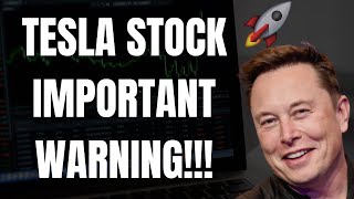 ? TESLA STOCK IMPORTANT WARNING TSLA, SPY, NVDA, AAPL, & QQQ INTRADAY PREDICTIONS