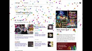 Google Search New Years 2022 Easter Egg
