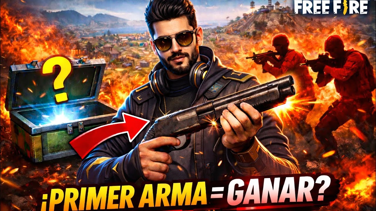 ¿Se puede ganar🤔con la PRIMERA ARMA en Free Fire?🔥🔥