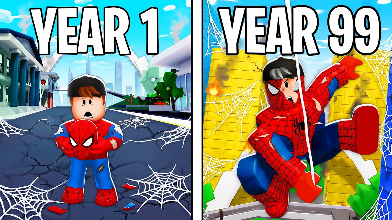 I Survive 99 YEARS As SPIDER-MAN!! (Brookhaven RP)