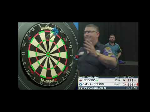 Lee Evans v Gary Anderson Last 16 - Players Championship 26