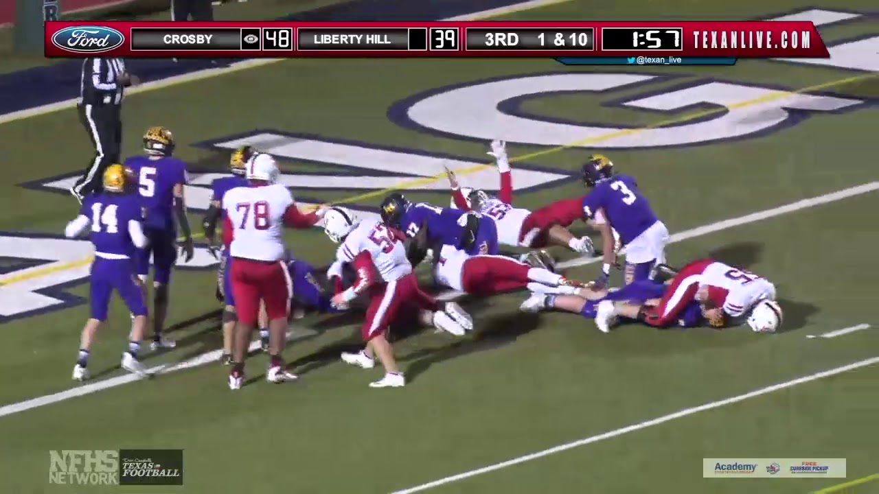 game of the year crosby beats liberty hill 62 61 in overtime to advance to texas 5a d2 championship youtube
