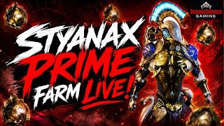 WARFRAME LIVE - Farming Styanax Prime | New Update Grind Begins!