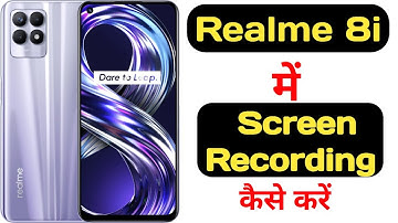 How to record screen in realme 8i with audio || realme 8i me screen recording kaise kare ||