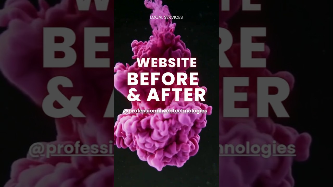 Before and After Website: Blank WordPress → My Template 