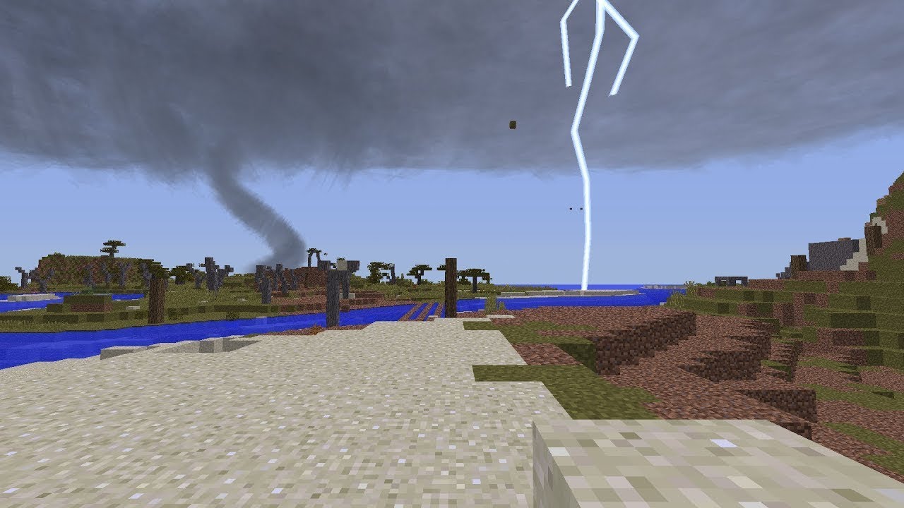 12. 2. торнадо майнкрафт 1. мод в майнкрафте на смерч. торнадо в майне.