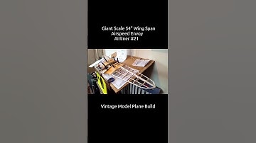 Giant Scale 54" Wing Span Airspeed Envoy Vintage Model Plane Build #21