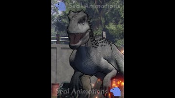 Indominus Rex vs Giganotosaurus | Animation #shorts