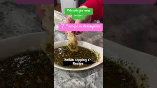 Italian Dipping Oil Recipe bread garlic oliveoil sourdoughbread recipes asmr