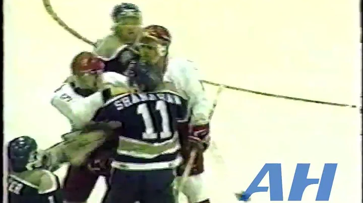 OHL Feb. 6, 1993 Brian Secord,BEL v Ryan Shanahan,...