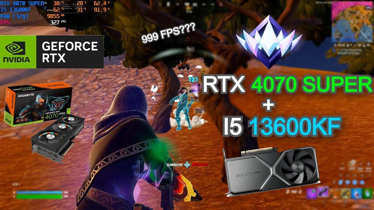 How much FPS can an RTX 4070 SUPER run in Fortnite? RTX 4070 Super