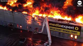 Massive Fire Destroys Polish Shopping Center